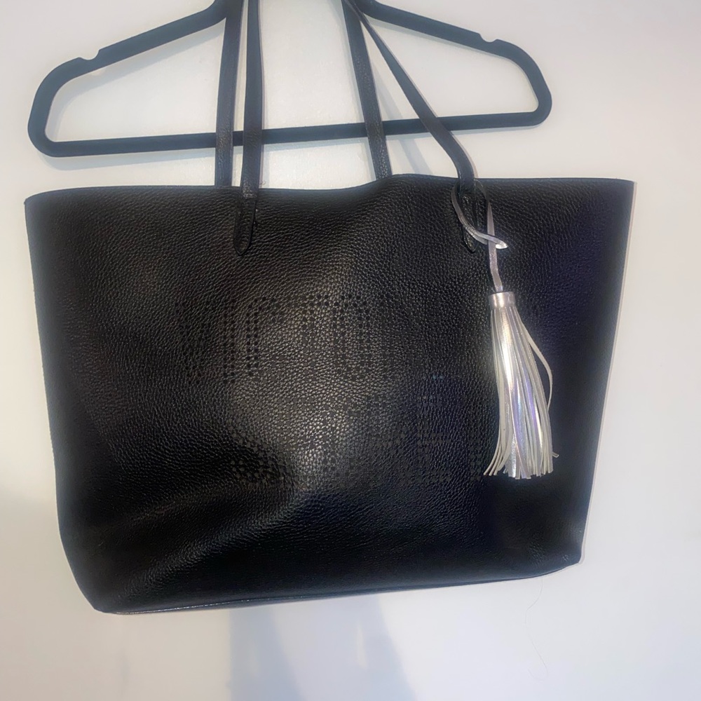Victoria Secrets Black Duffle Tote Bag